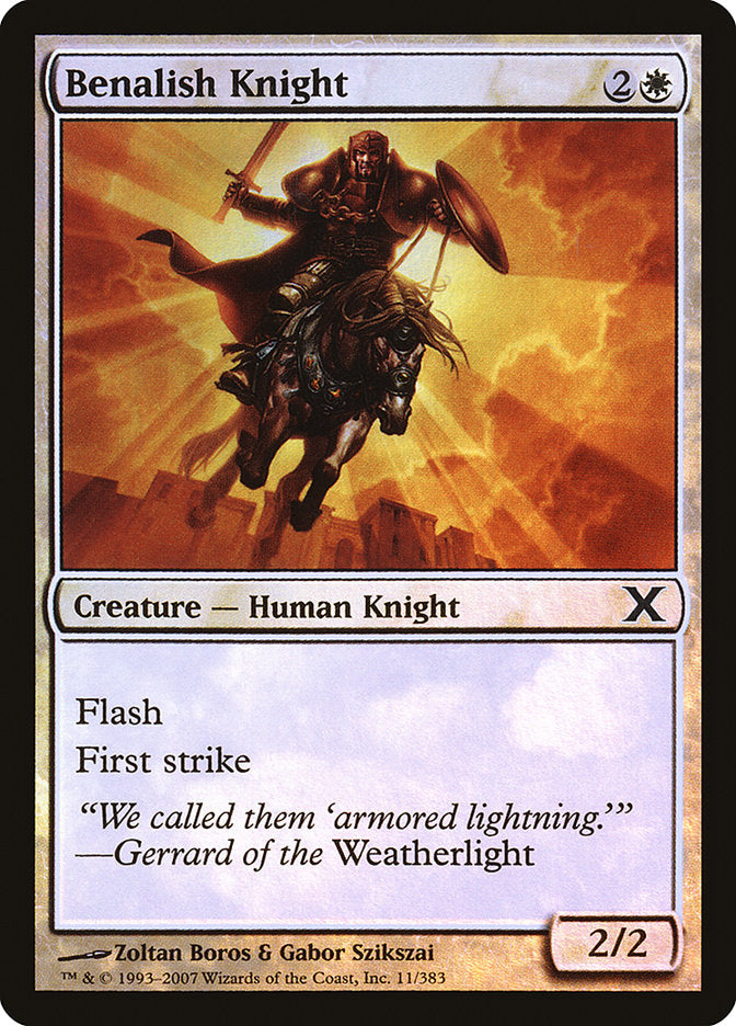 Benalish Knight (Premium Foil) [Tenth Edition] | Card Merchant Takapuna