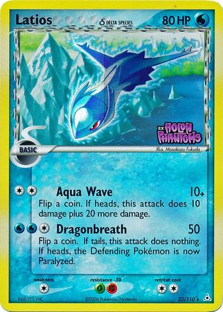 Latios (22/110) (Delta Species) (Stamped) [EX: Holon Phantoms] | Card Merchant Takapuna