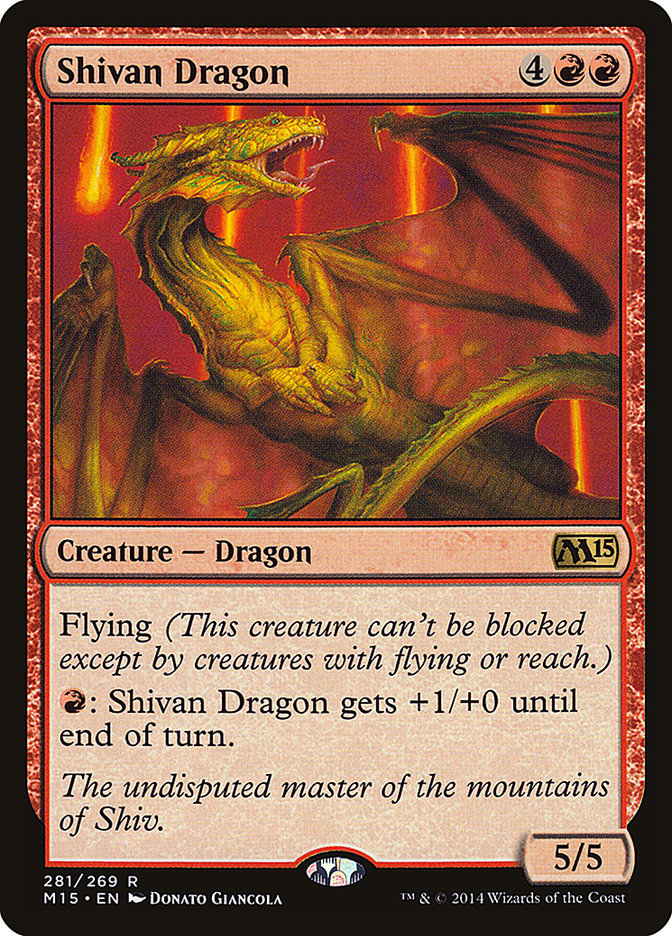 Shivan Dragon [Magic 2015] | Card Merchant Takapuna