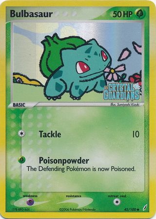 Bulbasaur (45/100) (Stamped) [EX: Crystal Guardians] | Card Merchant Takapuna