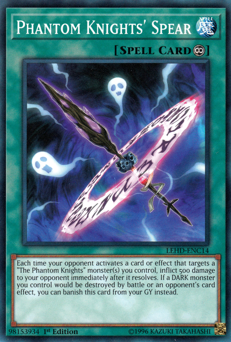 Phantom Knights' Spear [LEHD-ENC14] Common | Card Merchant Takapuna