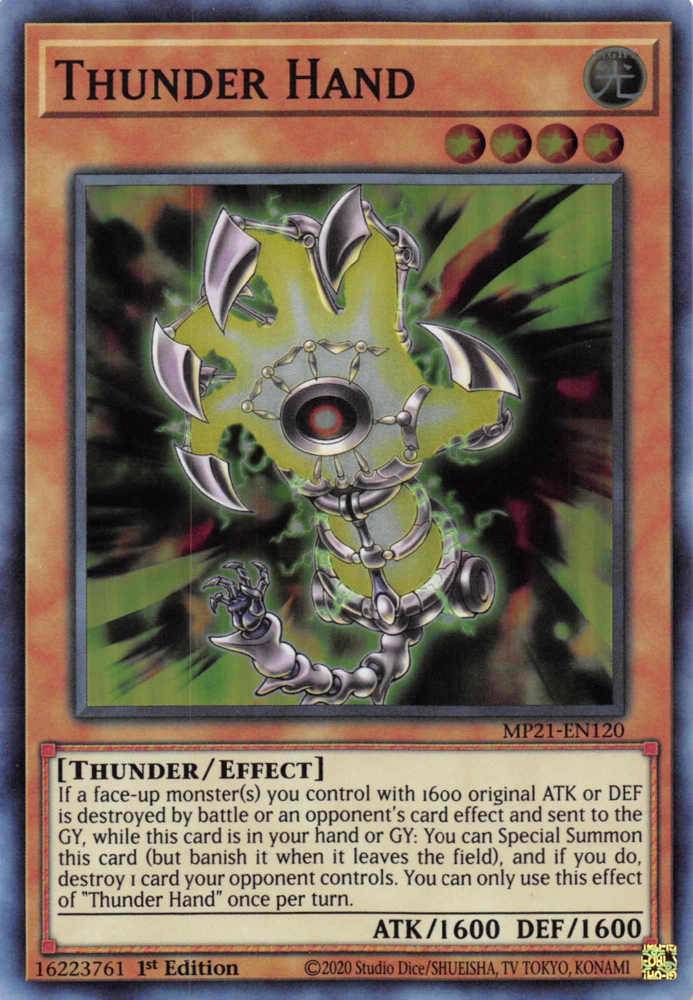 Thunder Hand [MP21-EN120] Super Rare | Card Merchant Takapuna