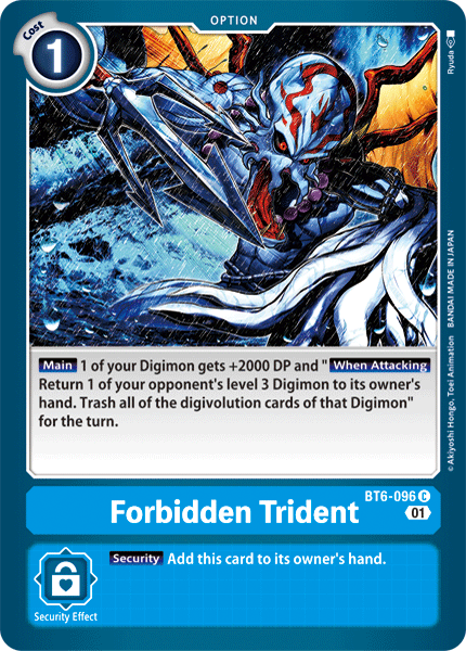 Forbidden Trident [BT6-096] [Double Diamond] | Card Merchant Takapuna