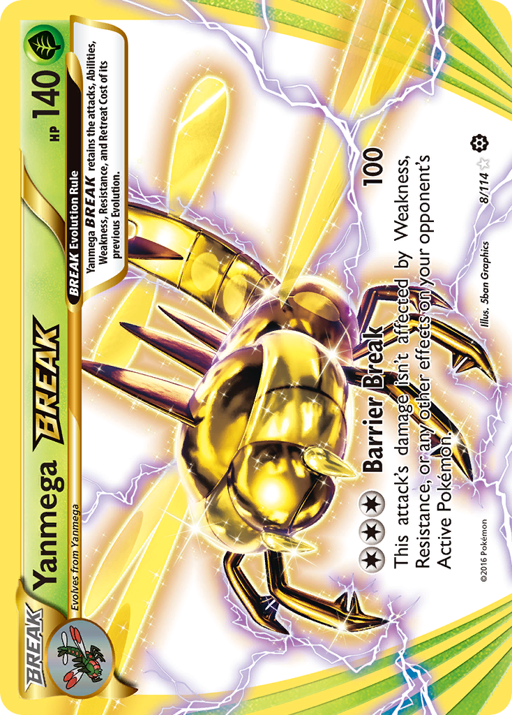 Yanmega BREAK (8/114) [XY: Steam Siege] | Card Merchant Takapuna