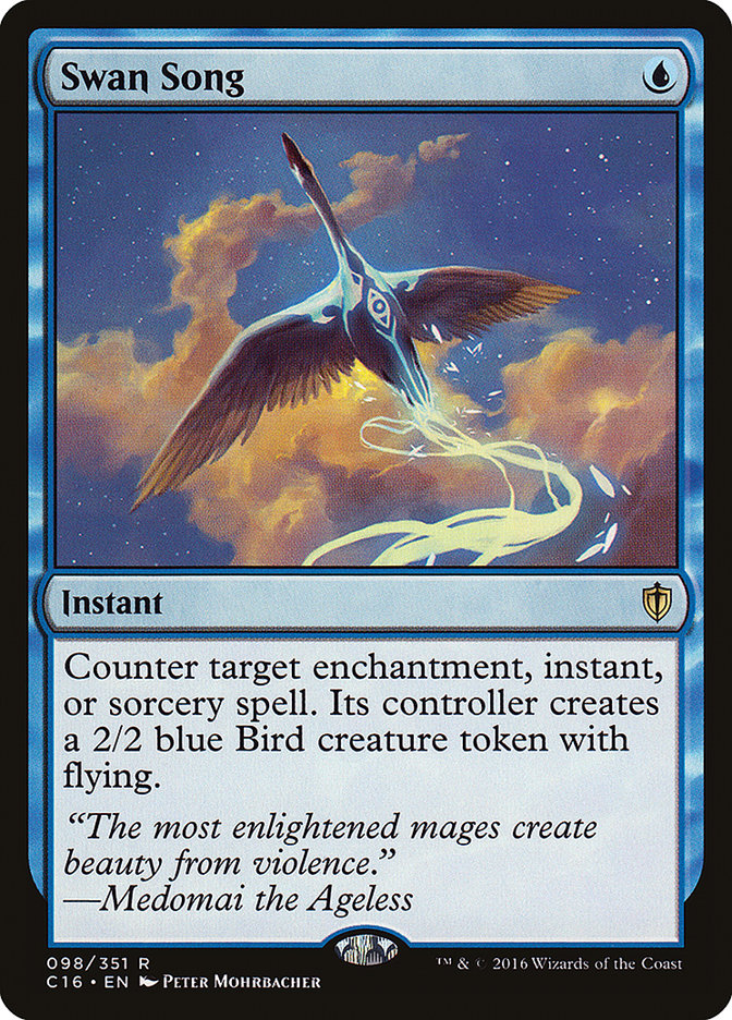 Swan Song [Commander 2016] | Card Merchant Takapuna