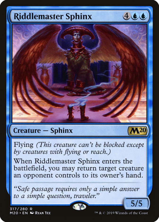 Riddlemaster Sphinx [Core Set 2020] | Card Merchant Takapuna