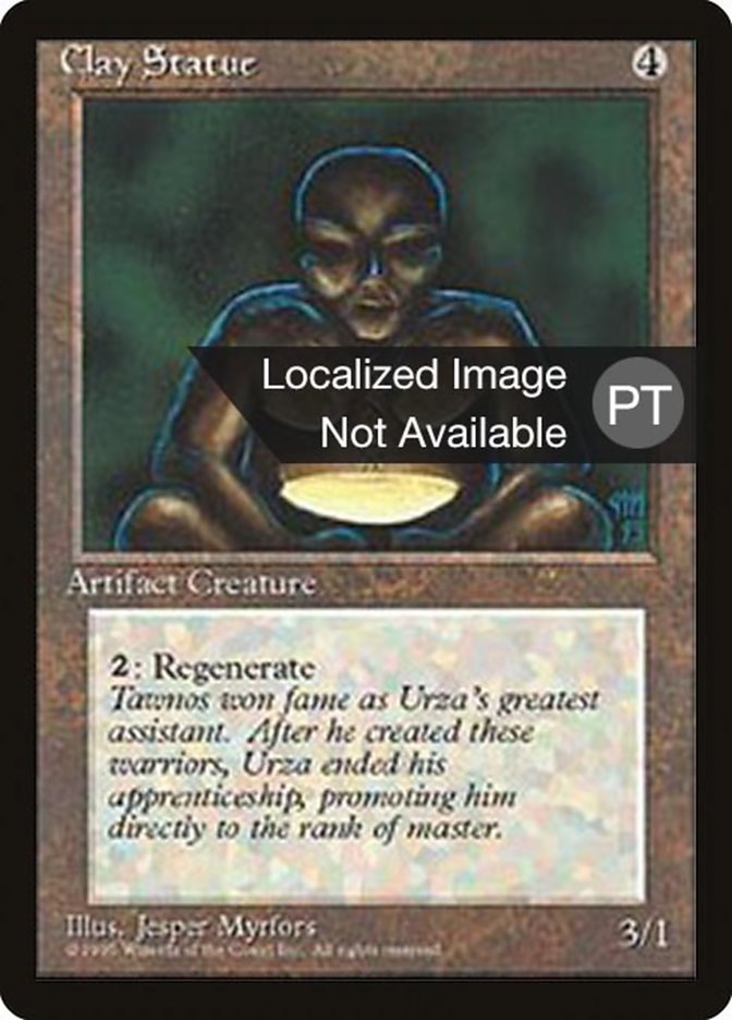 Clay Statue [Fourth Edition (Foreign Black Border)] | Card Merchant Takapuna