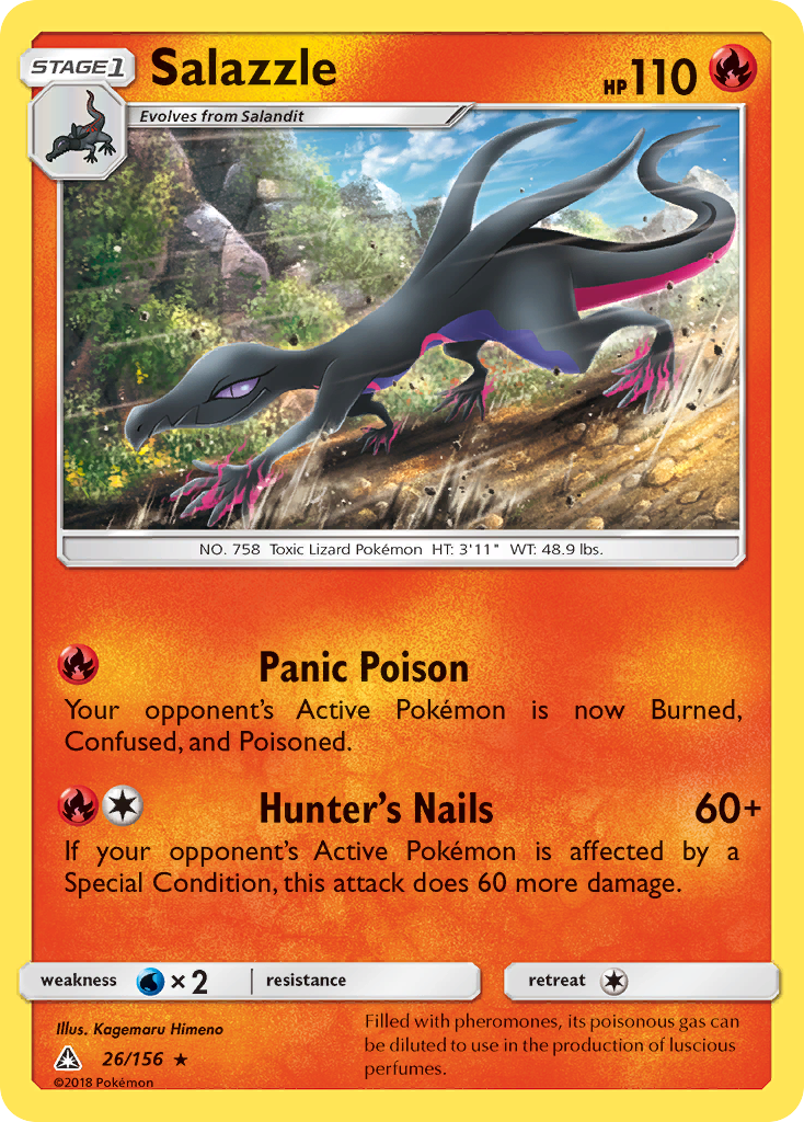 Salazzle (26/156) [Sun & Moon: Ultra Prism] | Card Merchant Takapuna