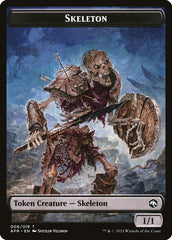 Illusion // Skeleton Double-Sided Token [Dungeons & Dragons: Adventures in the Forgotten Realms Commander Tokens] | Card Merchant Takapuna