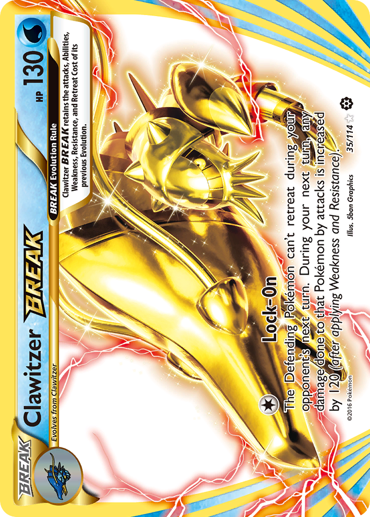 Clawitzer BREAK (35/114) [XY: Steam Siege] | Card Merchant Takapuna