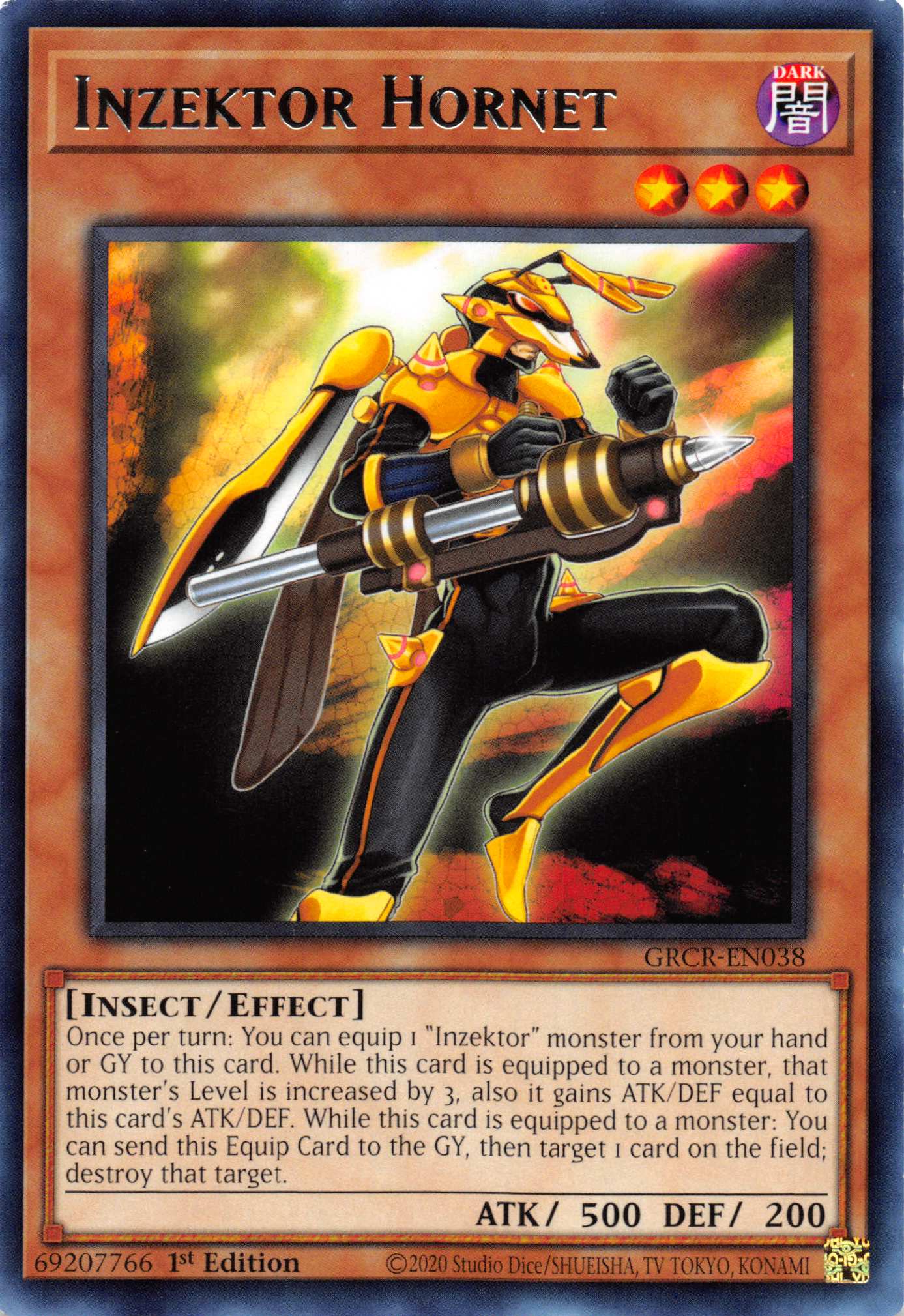 Inzektor Hornet [GRCR-EN038] Rare | Card Merchant Takapuna