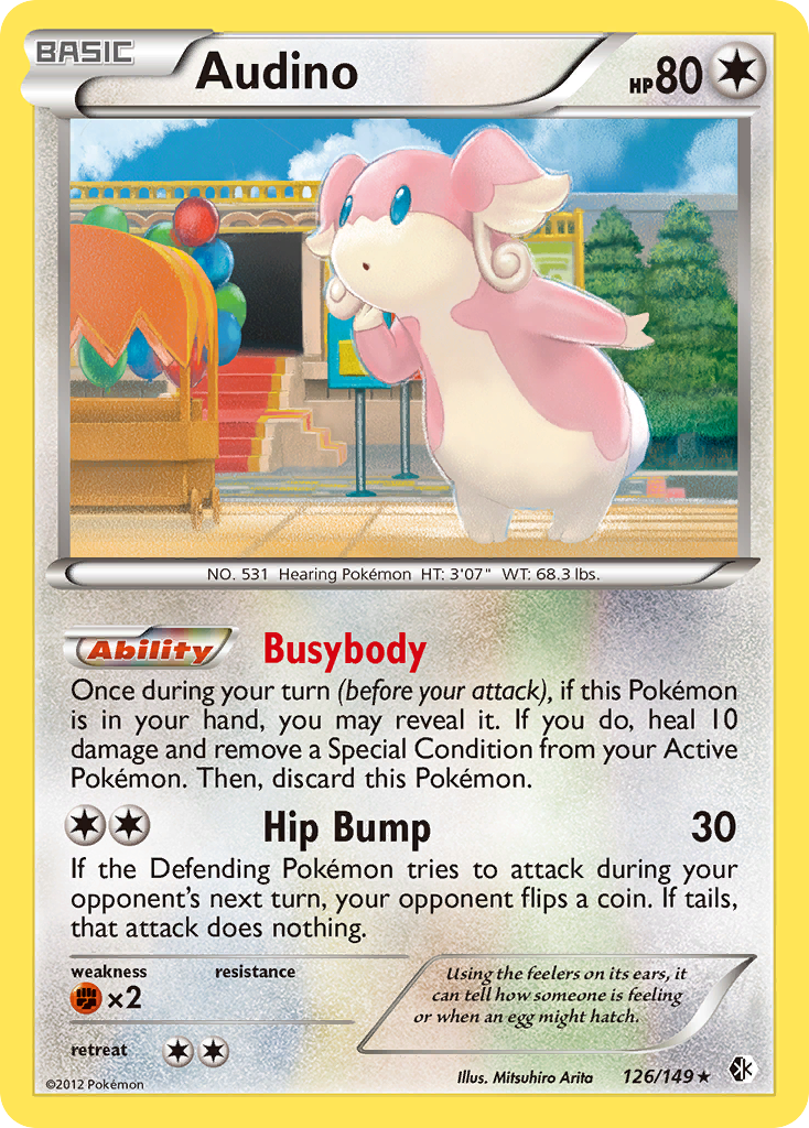 Audino (126/149) [Black & White: Boundaries Crossed] | Card Merchant Takapuna