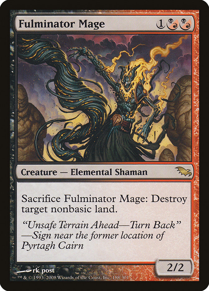 Fulminator Mage [Shadowmoor] | Card Merchant Takapuna