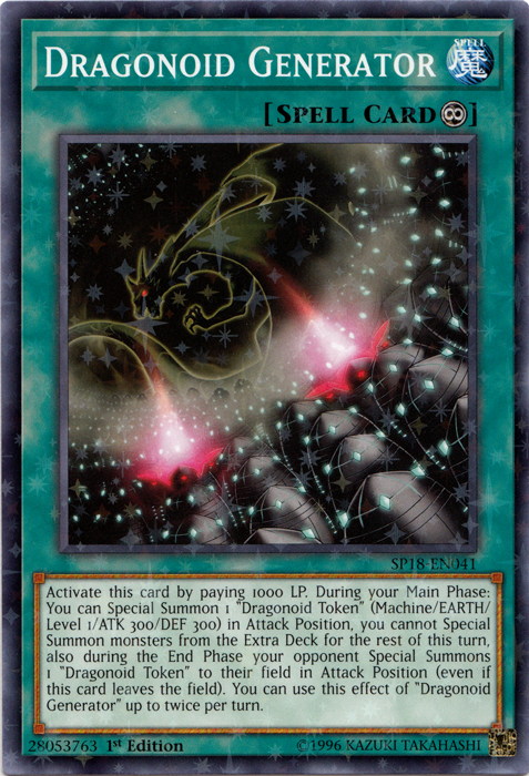 Dragonoid Generator [SP18-EN041] Starfoil Rare | Card Merchant Takapuna