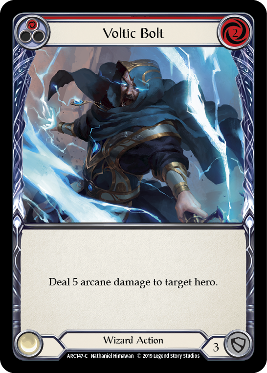 Voltic Bolt (Red) [ARC147-C] (Arcane Rising)  1st Edition Normal | Card Merchant Takapuna