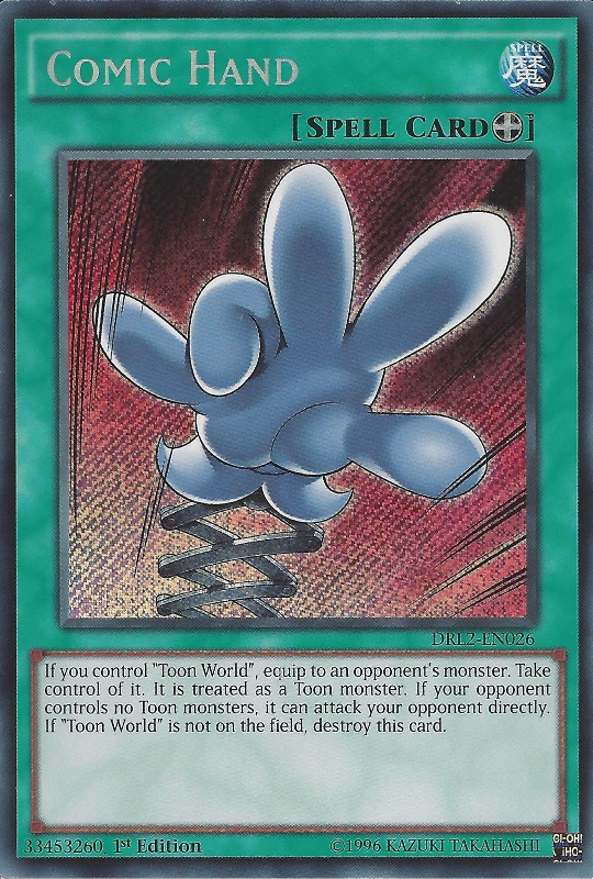 Comic Hand [DRL2-EN026] Secret Rare | Card Merchant Takapuna