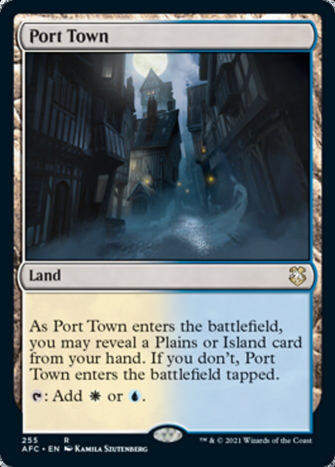 Port Town [Dungeons & Dragons: Adventures in the Forgotten Realms Commander] | Card Merchant Takapuna