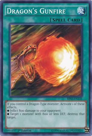 Dragon's Gunfire [BP03-EN141] Common | Card Merchant Takapuna