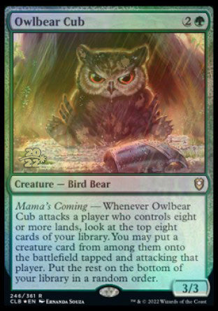 Owlbear Cub [Commander Legends: Battle for Baldur's Gate Prerelease Promos] | Card Merchant Takapuna