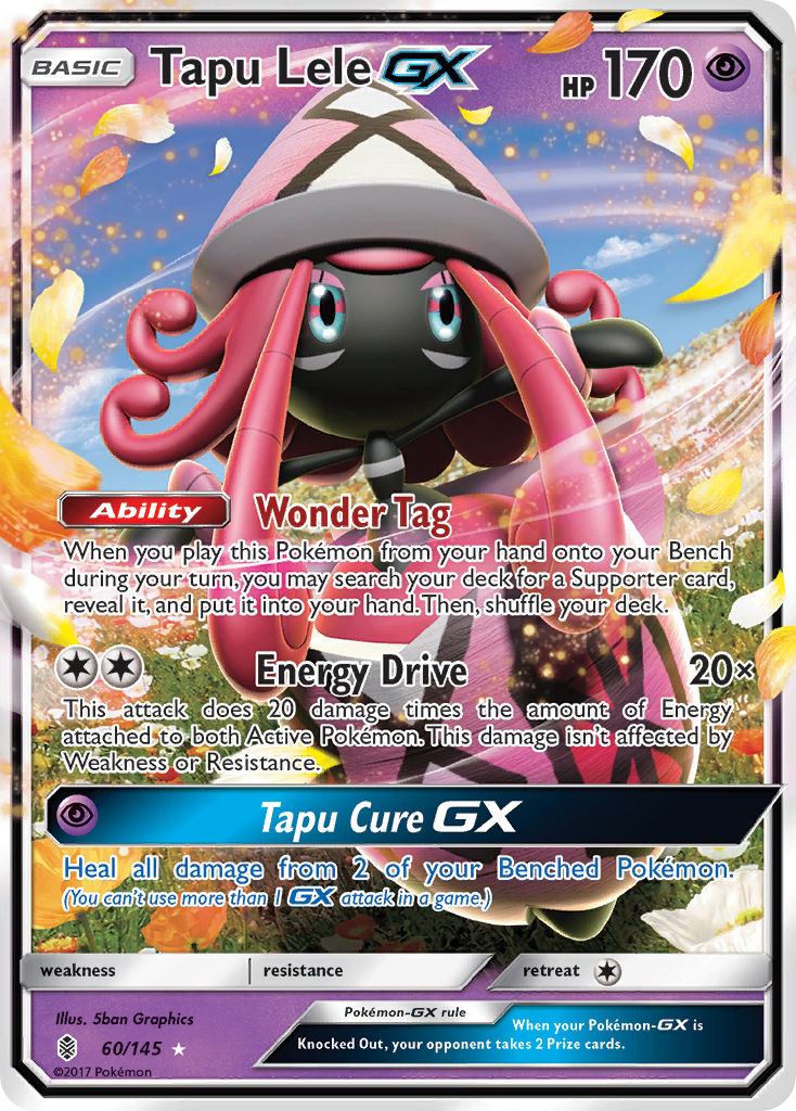 Tapu Lele GX (60/145) [Sun & Moon: Guardians Rising] | Card Merchant Takapuna