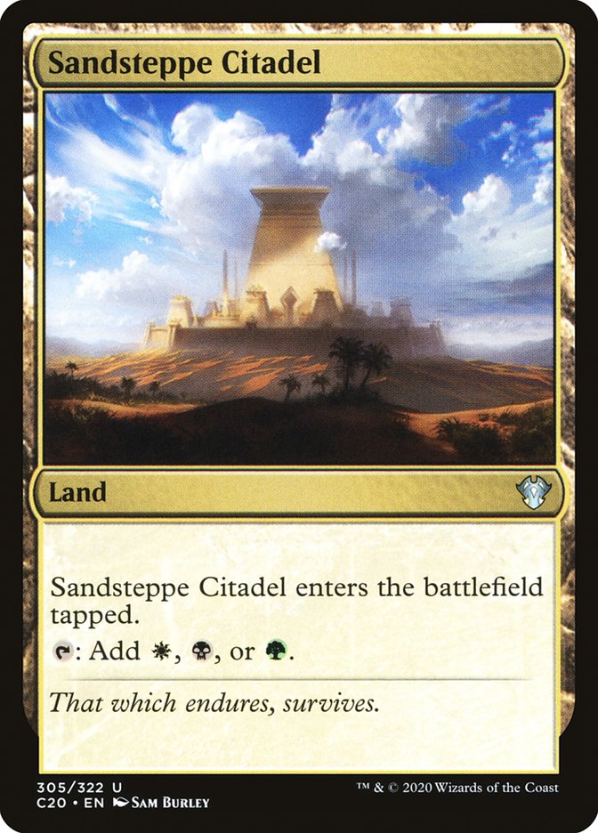 Sandsteppe Citadel [Commander 2020] | Card Merchant Takapuna