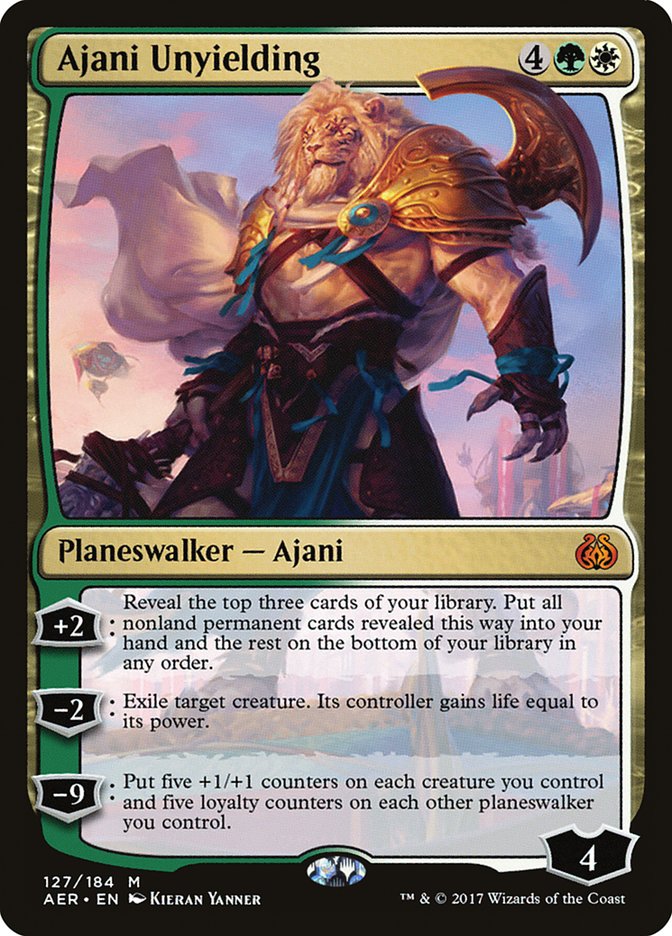 Ajani Unyielding [Aether Revolt] | Card Merchant Takapuna