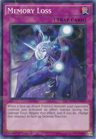 Memory Loss [BP03-EN229] Shatterfoil Rare | Card Merchant Takapuna