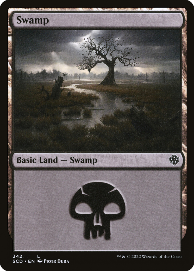 Swamp (342) [Starter Commander Decks] | Card Merchant Takapuna