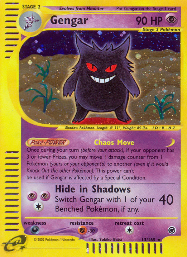 Gengar (13/165) [Expedition: Base Set] | Card Merchant Takapuna