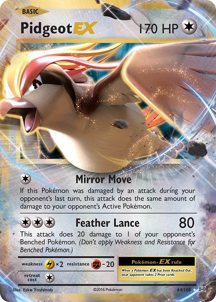 Pidgeot EX (64/108) [XY: Evolutions] | Card Merchant Takapuna