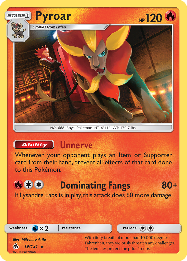 Pyroar (19/131) [Sun & Moon: Forbidden Light] | Card Merchant Takapuna