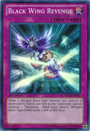 Black Wing Revenge [DRLG-EN031] Super Rare | Card Merchant Takapuna