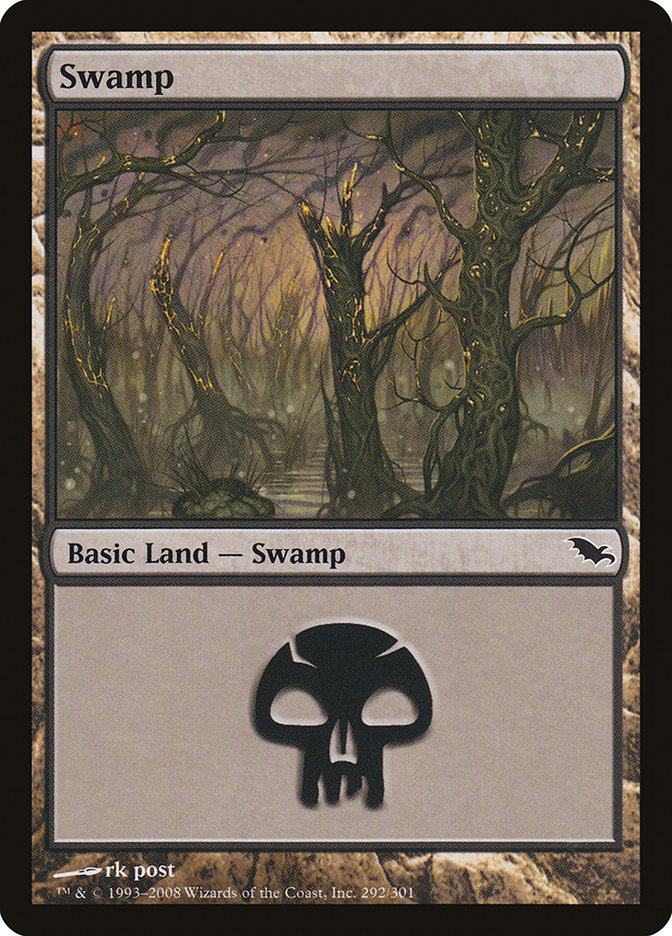 Swamp (292) [Shadowmoor] | Card Merchant Takapuna