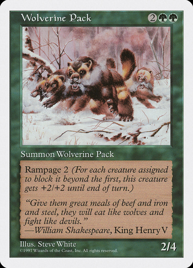 Wolverine Pack [Fifth Edition] | Card Merchant Takapuna