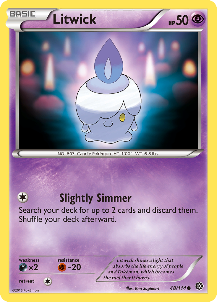 Litwick (48/114) [XY: Steam Siege] | Card Merchant Takapuna