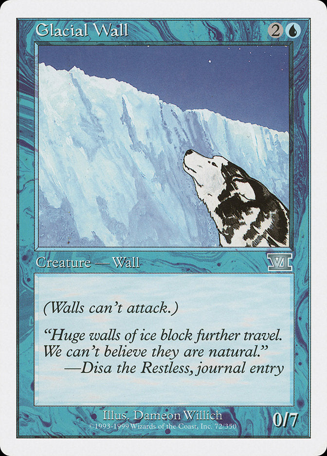 Glacial Wall [Classic Sixth Edition] | Card Merchant Takapuna