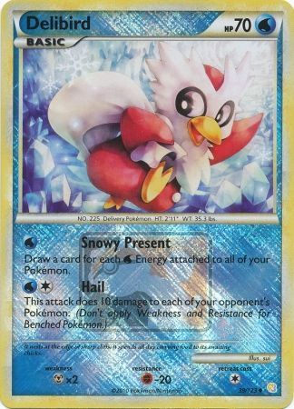 Delibird (39/123) (League Promo) [HeartGold & SoulSilver: Base Set] | Card Merchant Takapuna