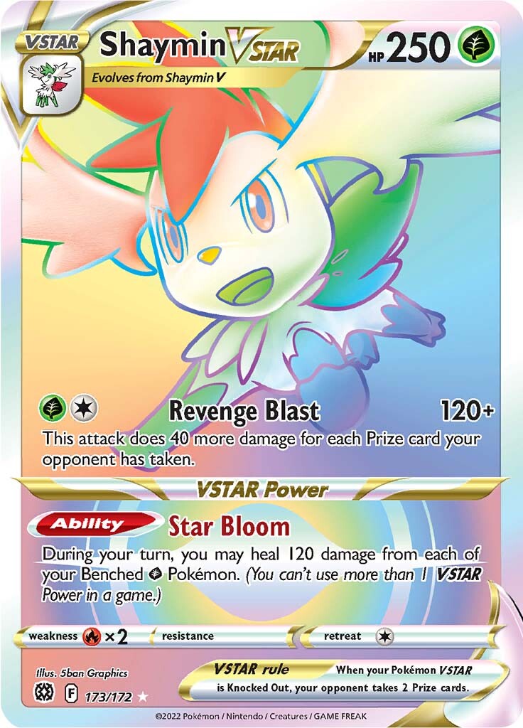 Shaymin VSTAR (173/172) [Sword & Shield: Brilliant Stars] | Card Merchant Takapuna