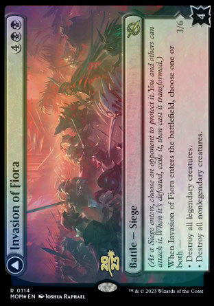 Invasion of Fiora // Marchesa, Resolute Monarch [March of the Machine Prerelease Promos] | Card Merchant Takapuna