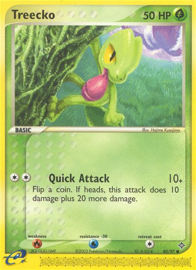 Treecko (80/97) [EX: Dragon] | Card Merchant Takapuna