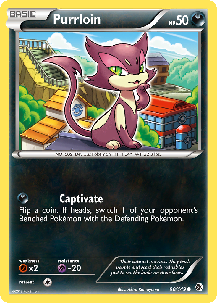 Purrloin (90/149) [Black & White: Boundaries Crossed] | Card Merchant Takapuna