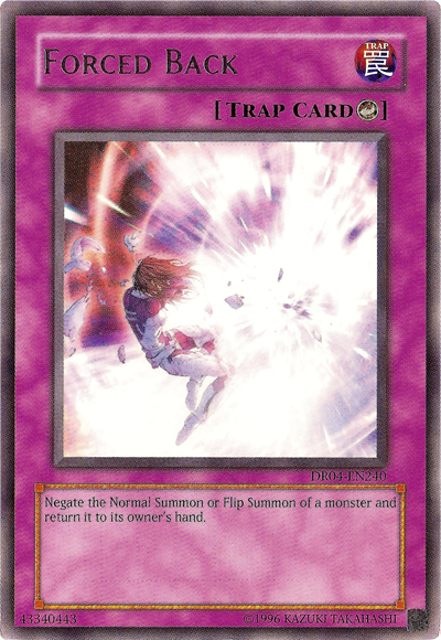 Forced Back [DR04-EN240] Rare | Card Merchant Takapuna