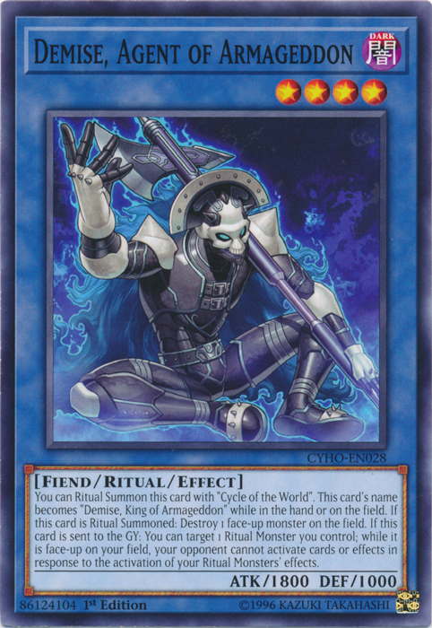 Demise, Agent of Armageddon [CYHO-EN028] Common | Card Merchant Takapuna