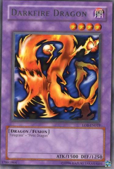 Darkfire Dragon [LOB-EN019] Rare | Card Merchant Takapuna