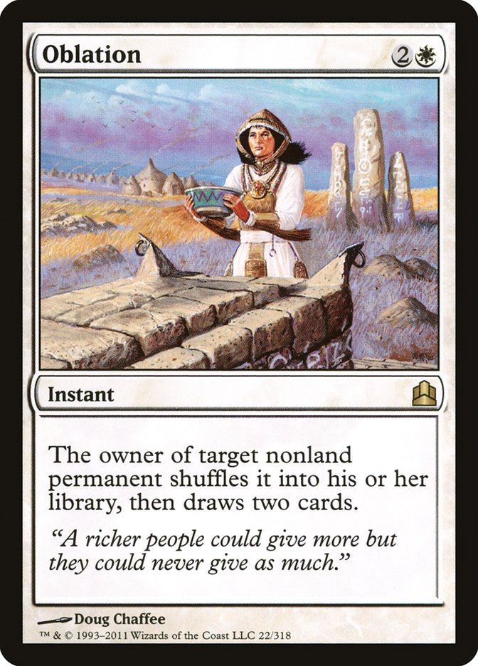 Oblation [Commander 2011] | Card Merchant Takapuna