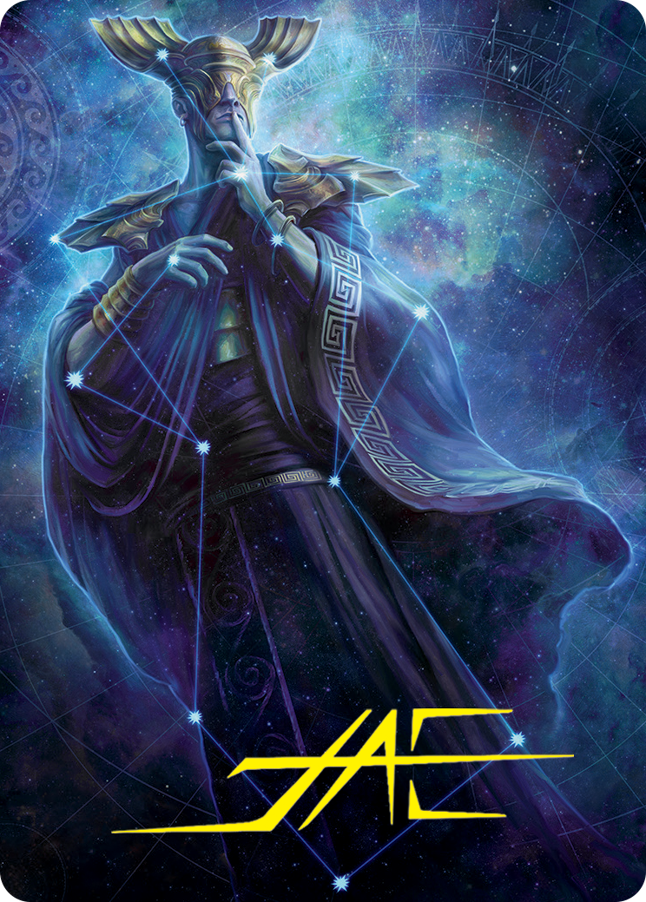 Atris, Oracle of Half-Truths Art Card (Gold-Stamped Signature) [March of the Machine Art Series] | Card Merchant Takapuna