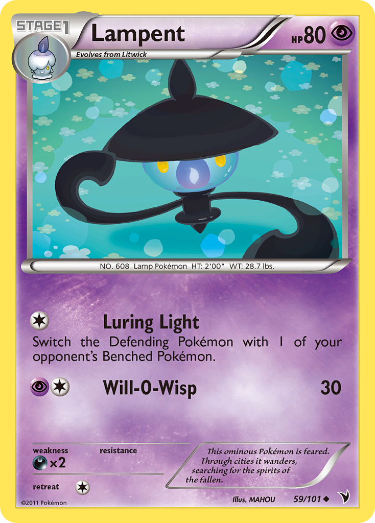 Lampent (59/101) [Black & White: Noble Victories] | Card Merchant Takapuna