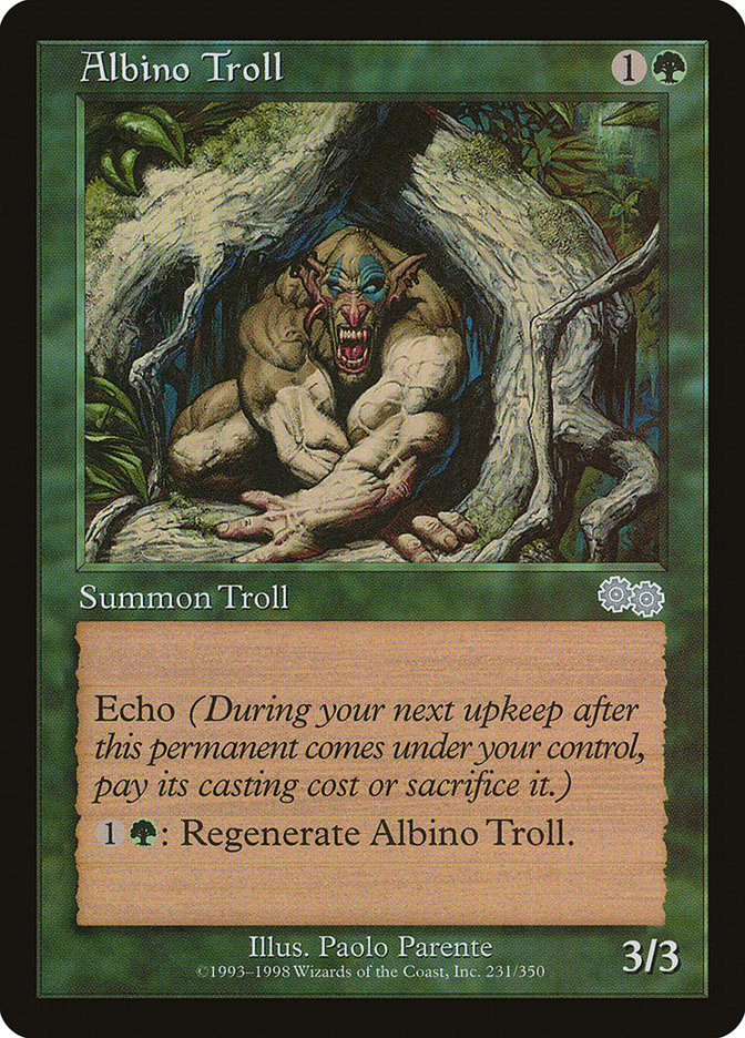 Albino Troll [Urza's Saga] | Card Merchant Takapuna