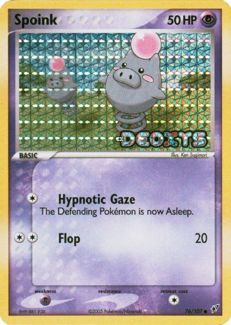 Spoink (76/107) (Stamped) [EX: Deoxys] | Card Merchant Takapuna