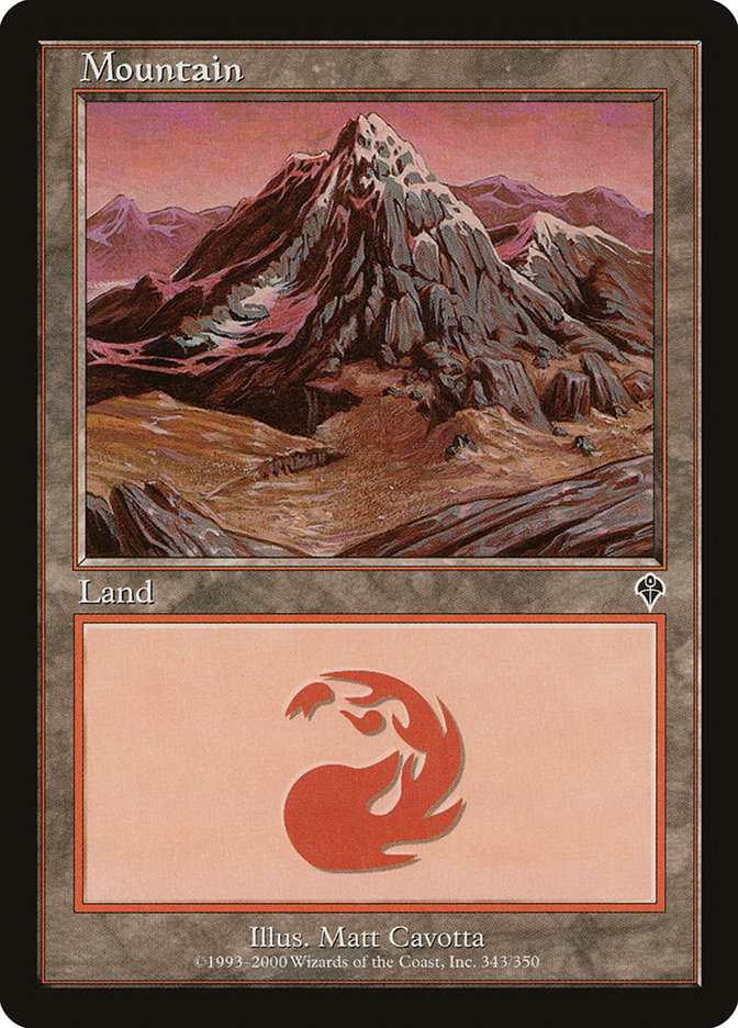 Mountain (343) [Invasion] | Card Merchant Takapuna